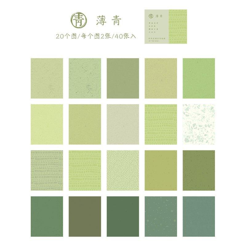 Strange and paper sticker book Japanese style series stripes tearable material stickers NP-000114 - CHL-STORE 