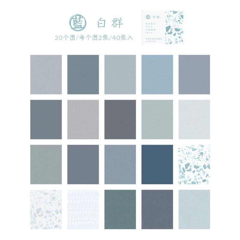 Strange and paper sticker book Japanese style series stripes tearable material stickers NP-000114 - CHL-STORE 