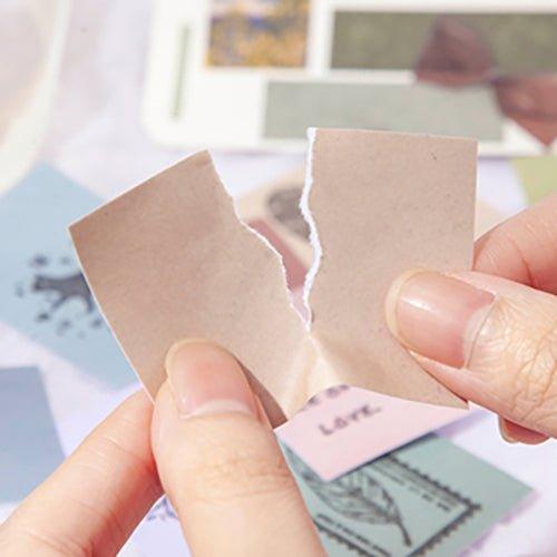 Strange and paper sticker book Japanese style series stripes tearable material stickers NP-000114 - CHL-STORE 