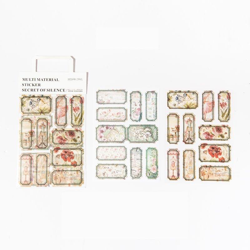 Strangerland PET Stickers Silence as a Mystery Series Retro Styling Stickers Decoration NP-000117 - CHL-STORE 