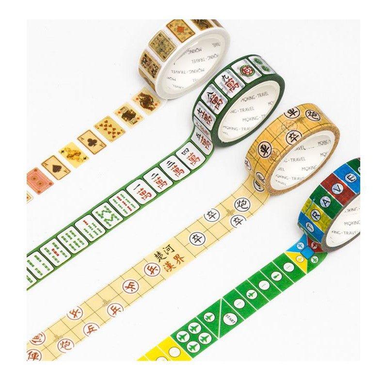 Strangerland Travel Four Treasures Series Travel Photos Text Travel Log Style Blue Line Washi Tape Paper Tape NP-H7TGI-012 - CHL-STORE 