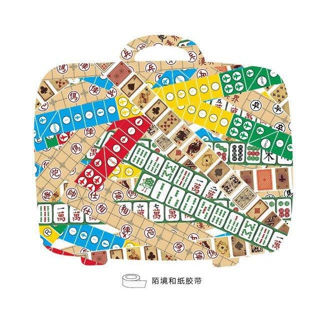 Strangerland Travel Four Treasures Series Travel Photos Text Travel Log Style Blue Line Washi Tape Paper Tape NP-H7TGI-012 - CHL-STORE 