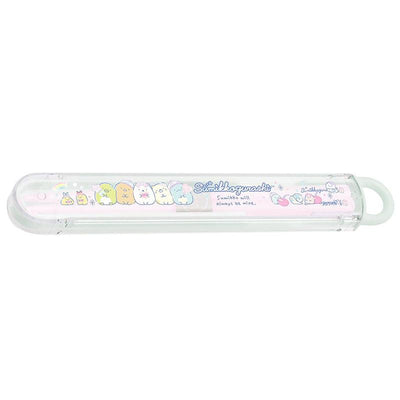 Sumikko Gurashi Rilakkuma Lazy Bear Lazy Girl Coffee Dessert Storage Box Environmentally Friendly Tableware Tableware Storage Chopsticks Spoon Lunch Box Set made in Japan Purple Blue Beige Blue - CHL-STORE 