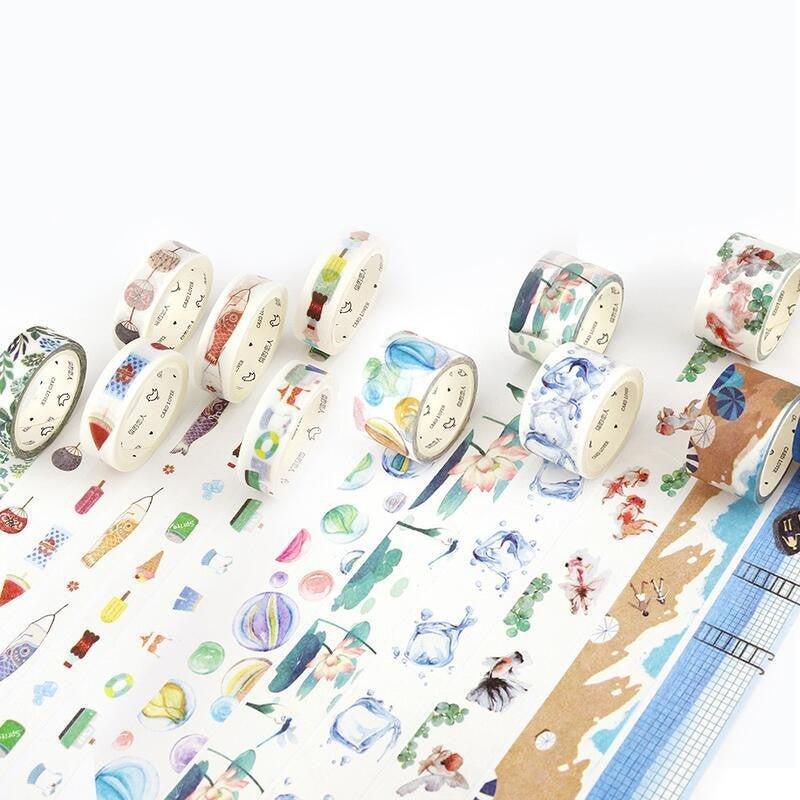 Summer Festival Washi Tape Pocket Paper Tape Decorative Paper Tape Hand-painted Paper Tape Japanese Paper Tape Washi Tape Summer NP-H7TAY-00 - CHL-STORE 