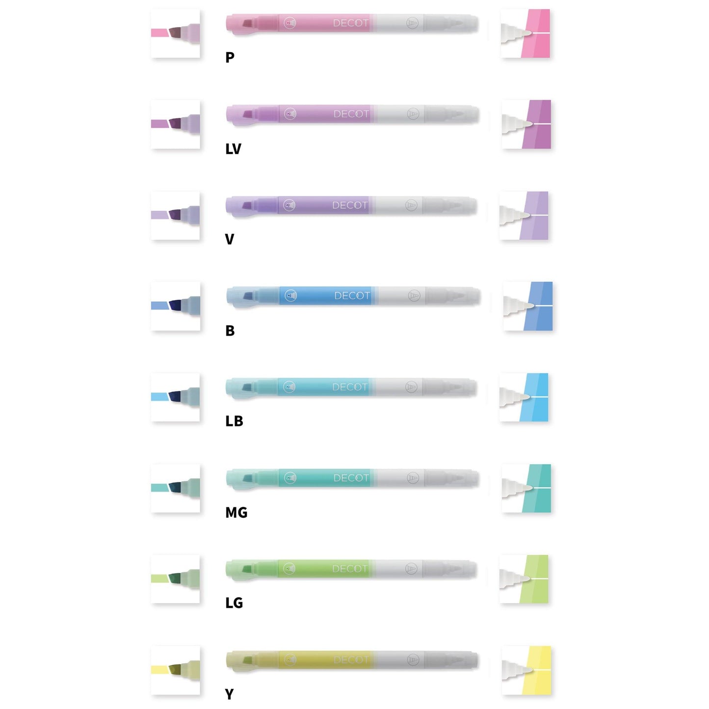SUN-STAR DECOT- double-headed highlighter reverse white pen S45418 - CHL-STORE 