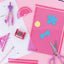 Sun-star Disney Clear Pencil board Pink Grid Design B5 Size S4133285 Japanese Stationery - CHL-STORE 