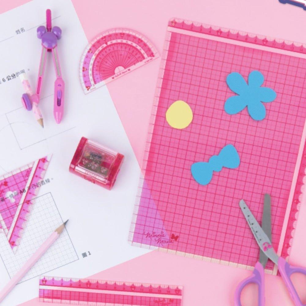 Sun-star Disney Clear Pencil board Pink Grid Design B5 Size S4133285 Japanese Stationery - CHL-STORE 