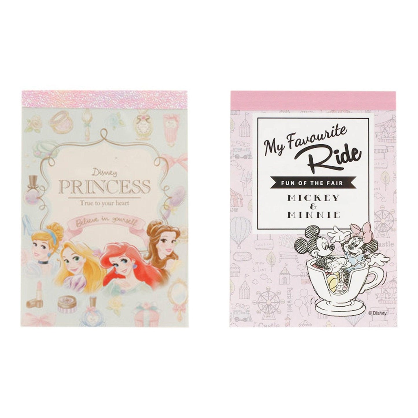 SUN-STAR Disney Princess Mickey Minnie Note Paper MEMO mini - CHL-STORE 