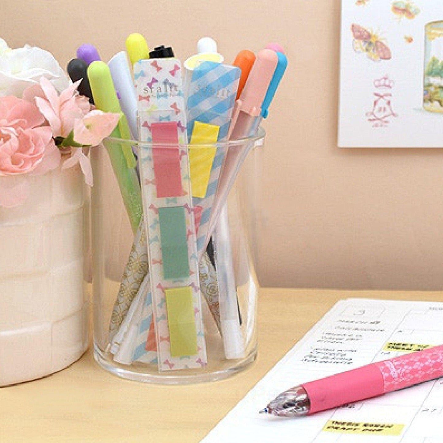 Sun-star S28085 Long Sorting Notes N-time sticker MEMO 75pcs Japanese stationery - CHL-STORE 