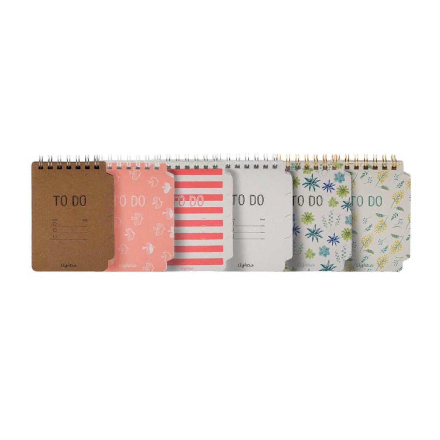 Sun-star S2813 TODO series notebook note booklet pink stripe white Cover - CHL-STORE 
