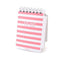 Sun-star S2813 TODO series notebook note booklet pink stripe white Cover - CHL-STORE 