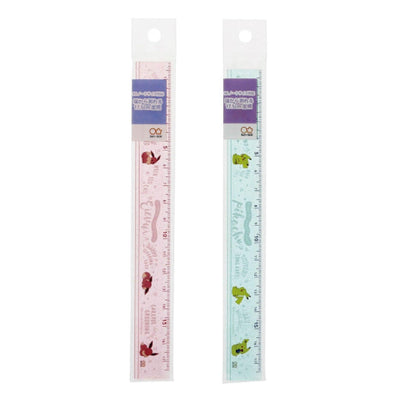 Sun-Star S40064 Pok?‡mon Pikachu Eevee Acrylic Pink Green 17cm Ruler - CHL-STORE 