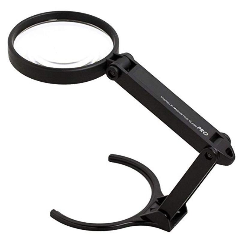 Sun-star S40605 Magnifier 50mm 75mm Reading Stand Magnifier Black - CHL-STORE 