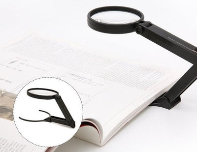Sun-star S40605 Magnifier 50mm 75mm Reading Stand Magnifier Black - CHL-STORE 