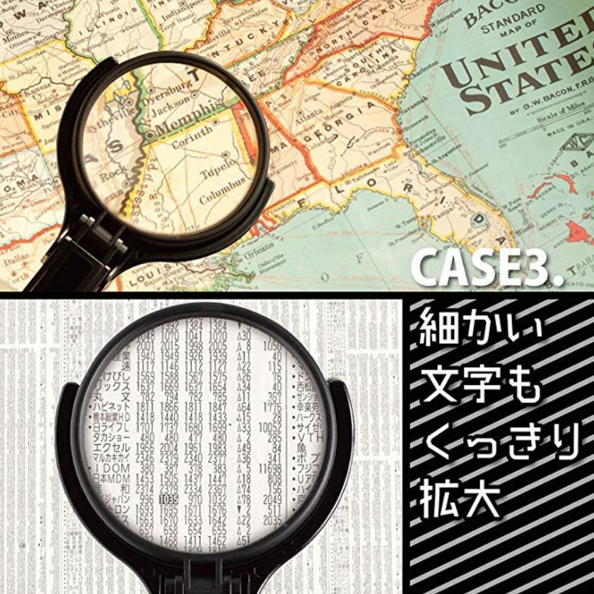 Sun-star S40605 Magnifier 50mm 75mm Reading Stand Magnifier Black - CHL-STORE 