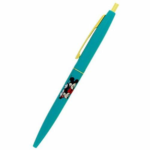 SUN-STAR x BIC S4649 Disney joint retro classic 0.5MM black ink oil pen TG blue and green rod gold clip Mickey Minnie - CHL-STORE 