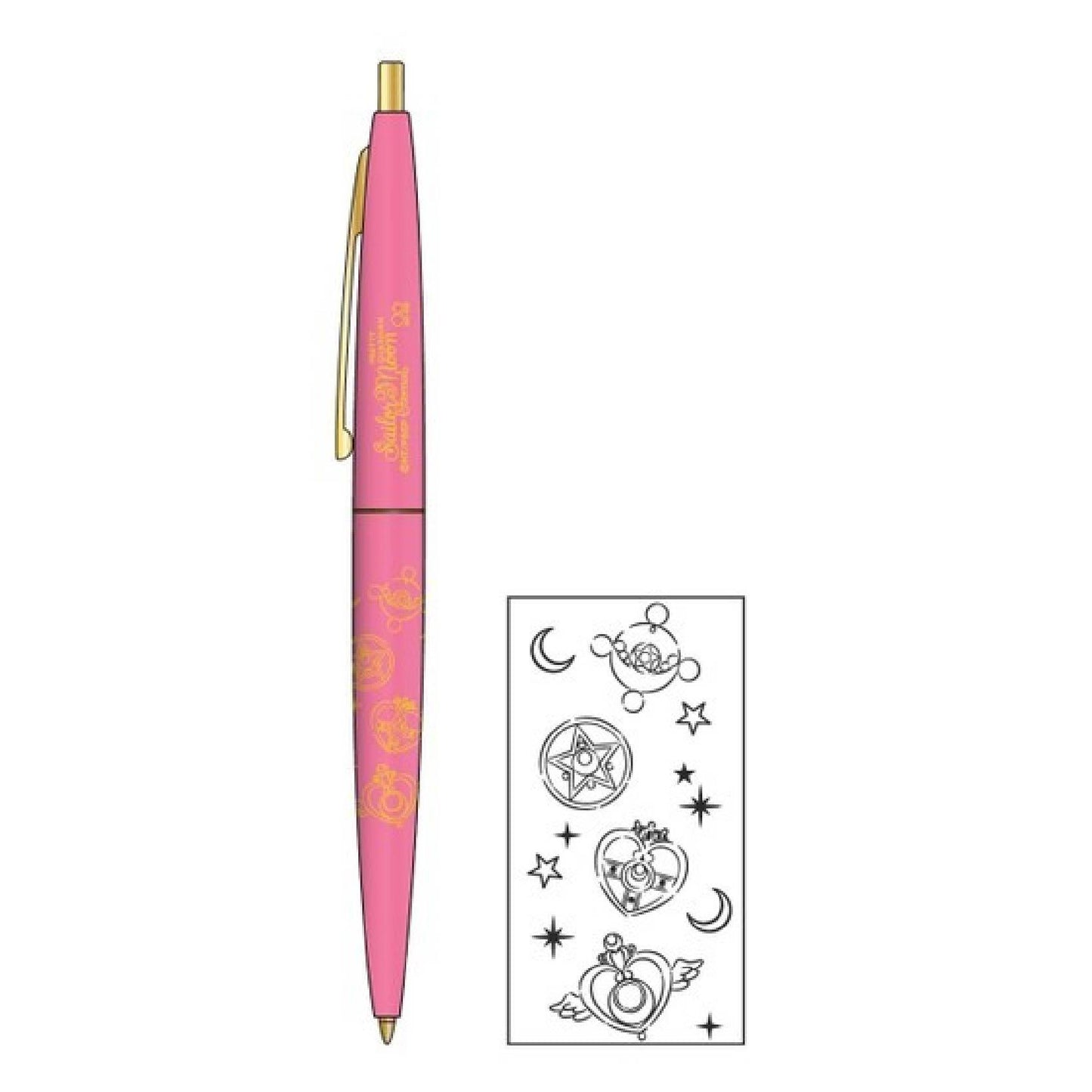 Sun-star x BIC S46507 CLIC GOLD Sailor Moon 0.5mm Black Ink Oily Pen Modeling Oily Pen - CHL-STORE 