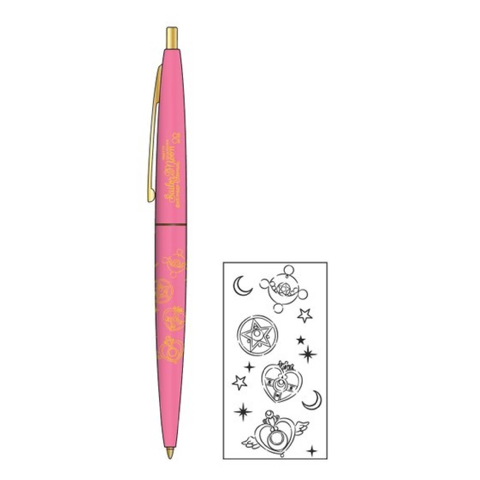 Sun-star x BIC S46507 CLIC GOLD Sailor Moon 0.5mm Black Ink Oily Pen Modeling Oily Pen - CHL-STORE 