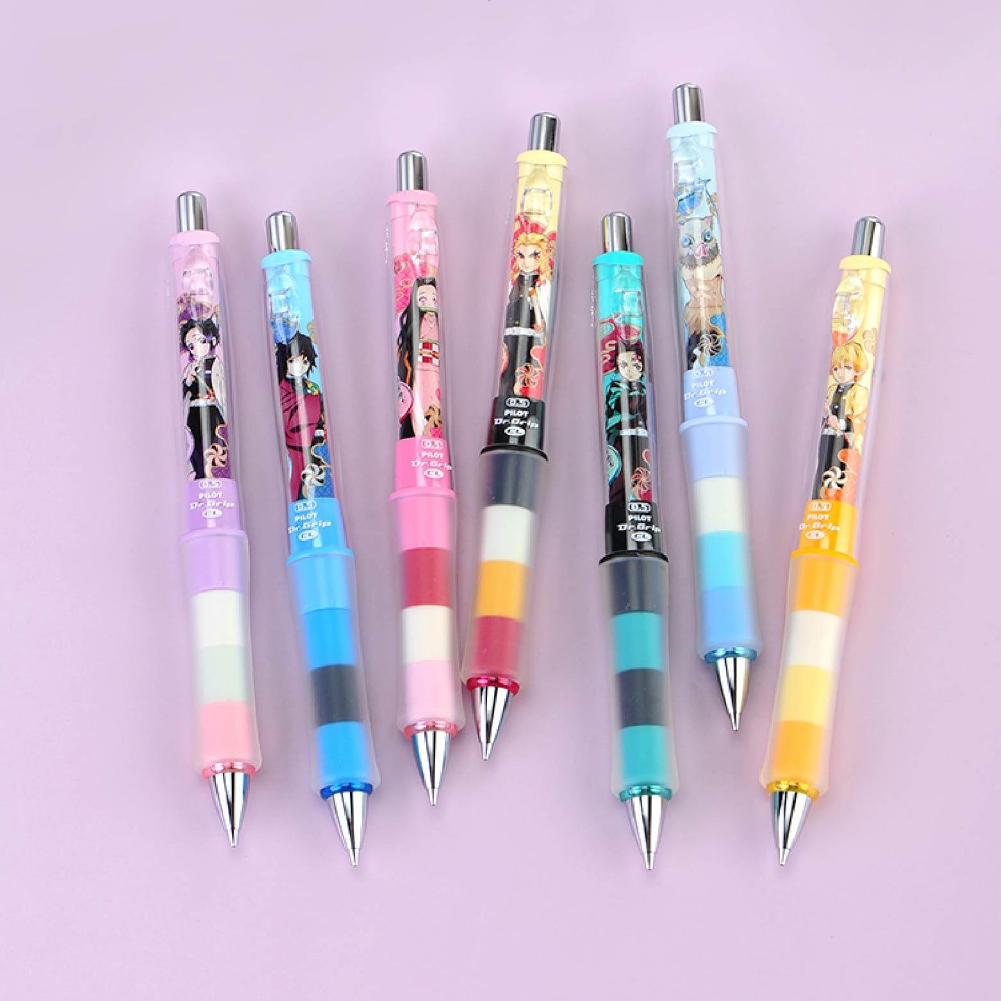 SUN-STAR x PILOT S46487 Dr.Grip 0.5mm Kimetsu no Yaiba Joint mechanical pencil Ergonomic Pen Shake - CHL-STORE 