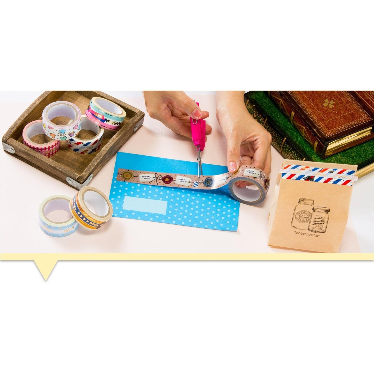 Sun-Star Zitte Kirari Zipper Paper Tape Zipper Shape Sealing Paper Tape Gift Wrap S8578540 - CHL-STORE 