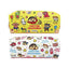 T'S FACTORY KS-552381 Crayon Shinchan Pattern 2+1 Soft Leather Double Layer Good Storage Dot Matrix Retro Pencil Case - CHL-STORE 