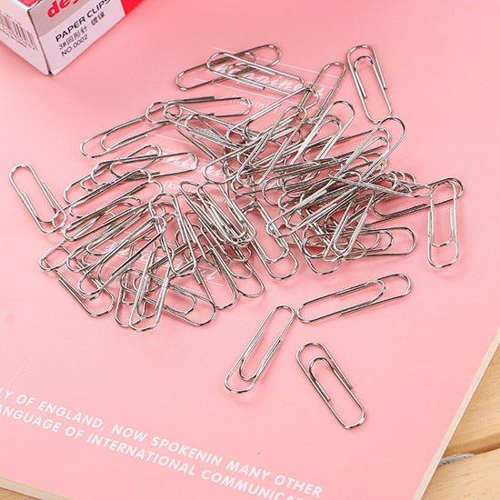 Taiwan-made NO.26001 OA tube stationery series round paper clips 28mm paper clips office supplies office stationery 600 pcs - CHL-STORE 