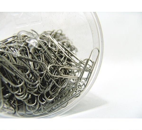 Taiwan-made NO.26001 OA tube stationery series round paper clips 28mm paper clips office supplies office stationery 600 pcs - CHL-STORE 