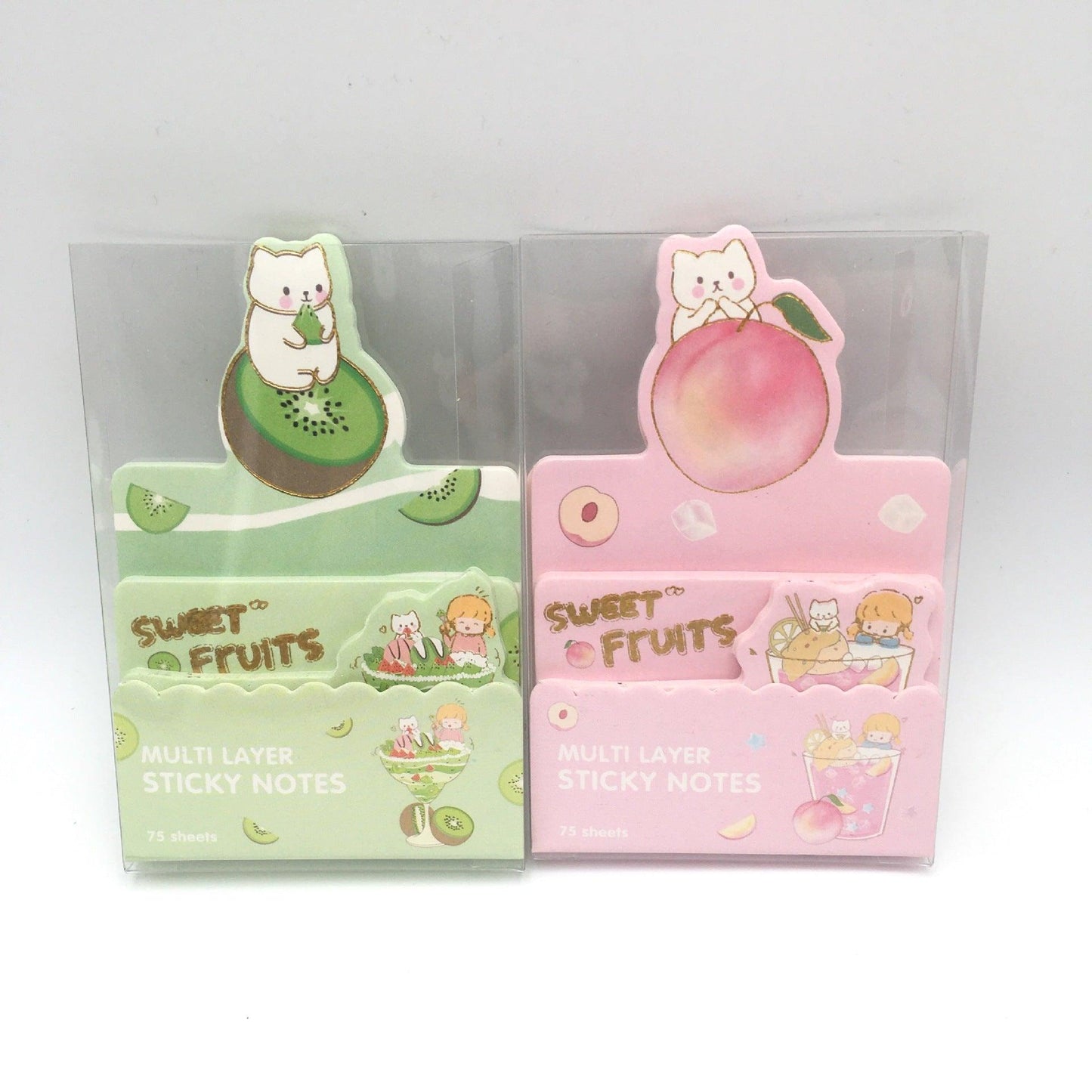 TAYITA Blossoming cat cute various shapes three-layer three-dimensional notes bagged boxed random shipment - CHL-STORE 