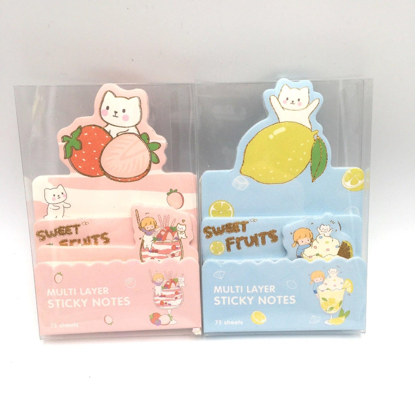 TAYITA Blossoming cat cute various shapes three-layer three-dimensional notes bagged boxed random shipment - CHL-STORE 