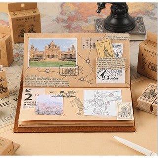 The lover of the letter, the wooden seal, accompany you all over the world, the wooden decorative seal NP-H7TAY-629 - CHL-STORE 