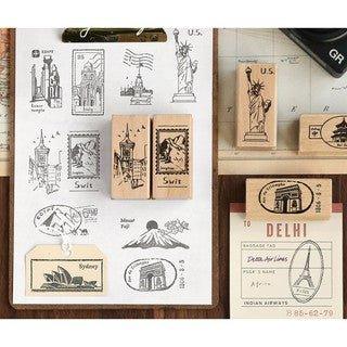 The lover of the letter, the wooden seal, accompany you all over the world, the wooden decorative seal NP-H7TAY-629 - CHL-STORE 