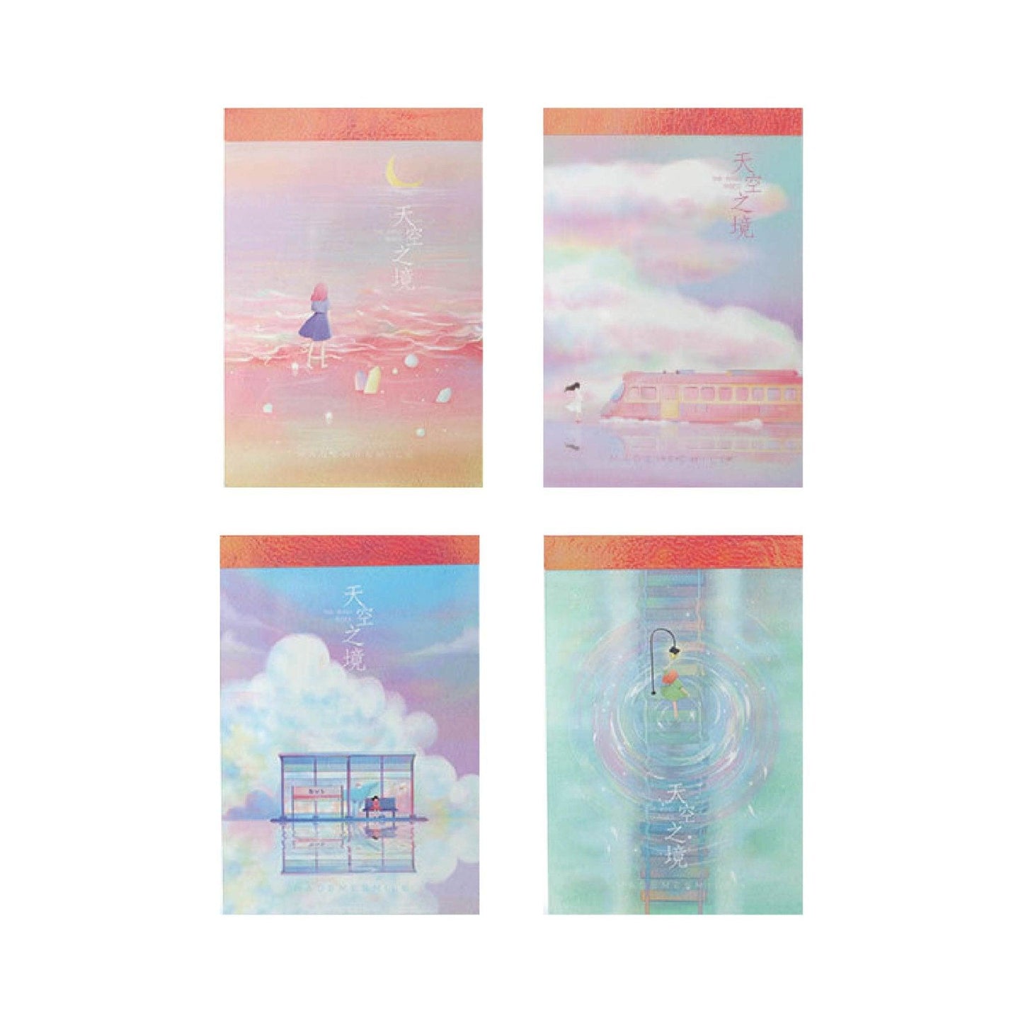 The Realm of the Sky PVC Flip Memo Pad MEMO Paper Style Randomly Shipped NP-050024 - CHL-STORE 
