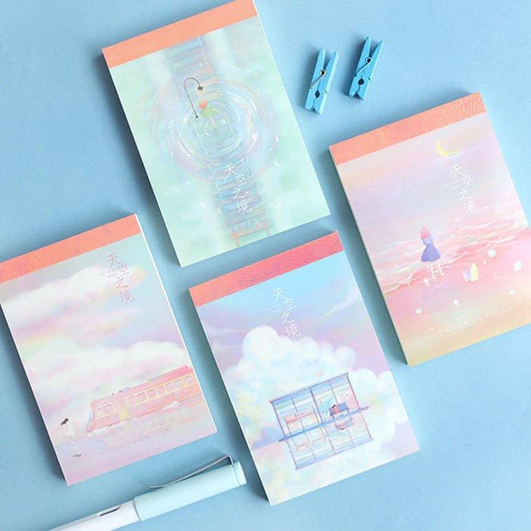 The Realm of the Sky PVC Flip Memo Pad MEMO Paper Style Randomly Shipped NP-050024 - CHL-STORE 
