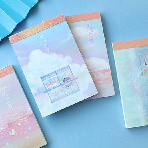 The Realm of the Sky PVC Flip Memo Pad MEMO Paper Style Randomly Shipped NP-050024 - CHL-STORE 