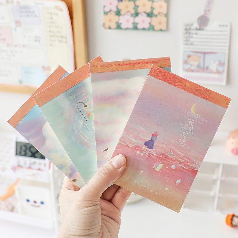 The Realm of the Sky PVC Flip Memo Pad MEMO Paper Style Randomly Shipped NP-050024 - CHL-STORE 