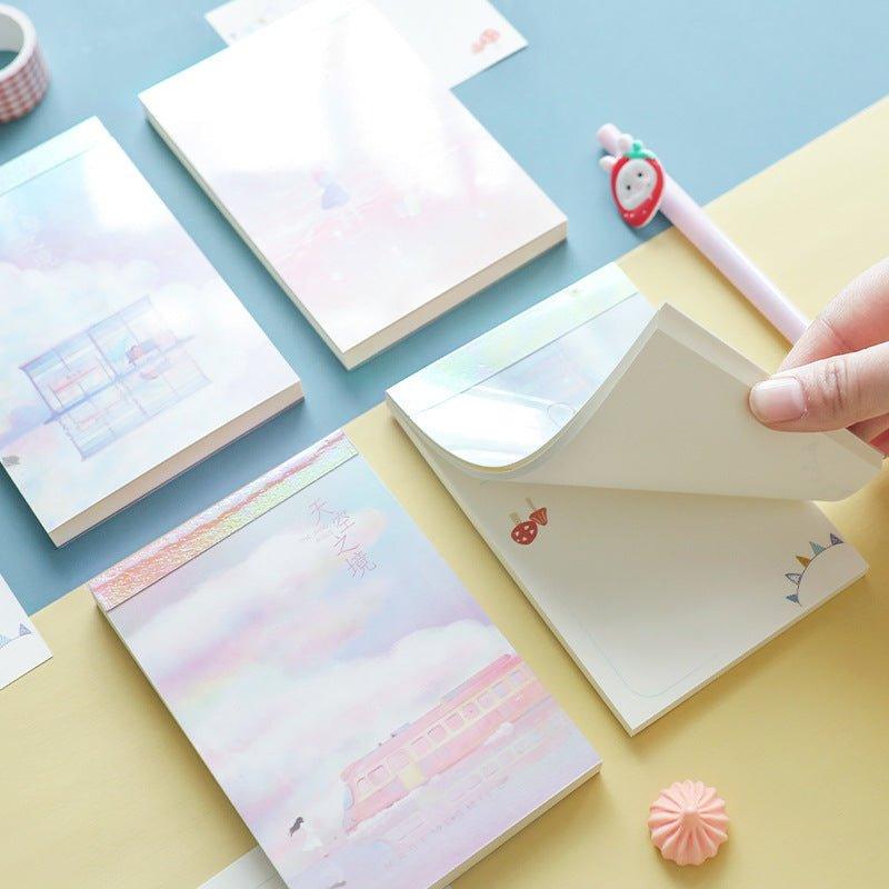 The Realm of the Sky PVC Flip Memo Pad MEMO Paper Style Randomly Shipped NP-050024 - CHL-STORE 