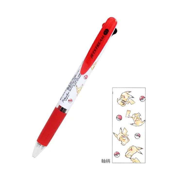 Three-color pen CUTE MODEL x UNI JETSTREAM 0.5MM popular character joint style Hello Kitty Pokémon Winnie the Pooh stationery collection student office STA-710823 - CHL-STORE 