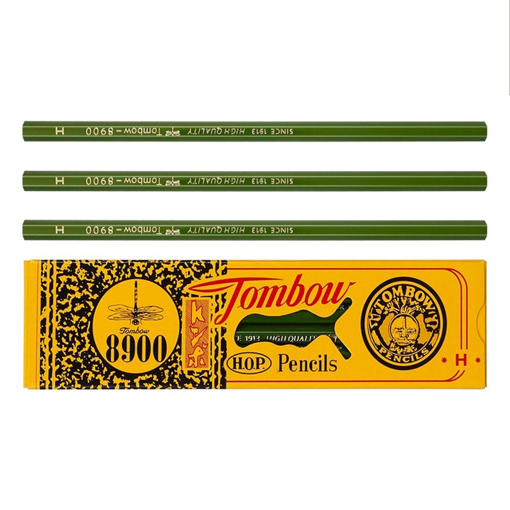 TOMBOW Nostalgic Pencil 8900 Drawing Sketch Pencil 6 Angle Axis 1 Enter 2H/H Pencil Drawing - CHL-STORE 