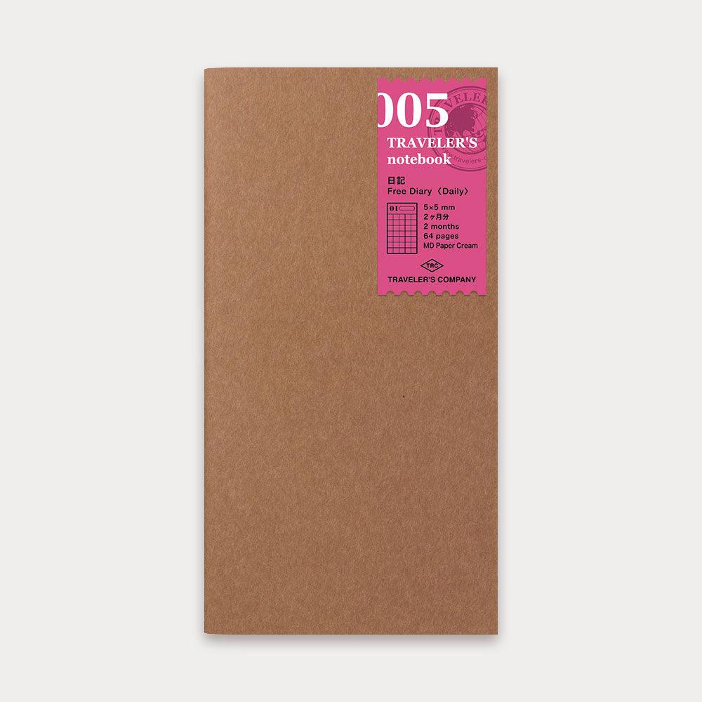 Traveler's Notebook Refill Regular Size Diary 005 - CHL-STORE 