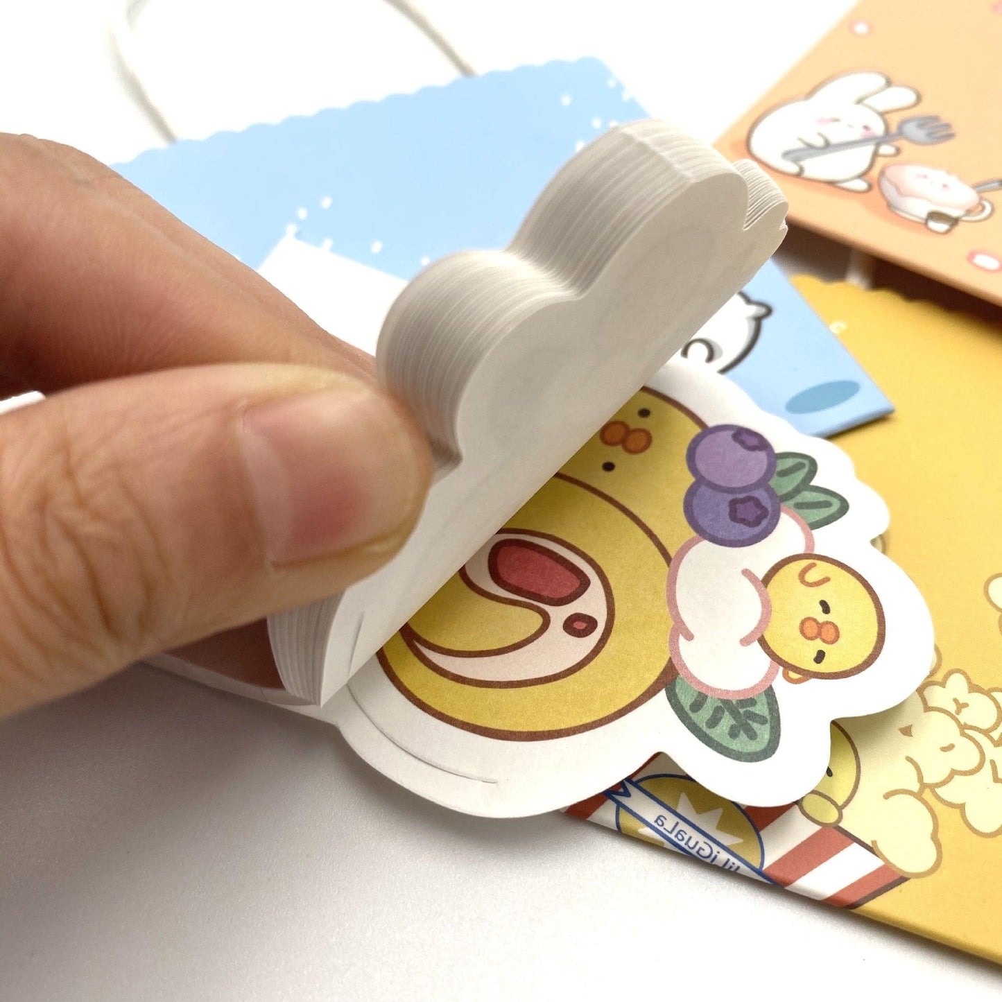 Treein Art Little White Rabbit Little Yellow Duck Gift Bag Hand Account Decoration Note Paper MEMO Paper Memo Paper Random Shipping - CHL-STORE 