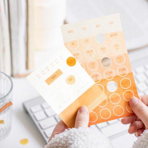 Twilight Decorative Stickers Watercolor Texture Series Index Bookmarks Message Notes N Times Stickers DIY Handbook Diary Album Stickers - CHL-STORE 
