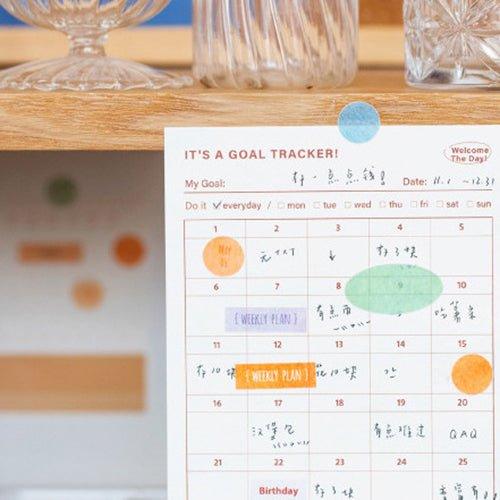 Twilight Decorative Stickers Watercolor Texture Series Index Bookmarks Message Notes N Times Stickers DIY Handbook Diary Album Stickers - CHL-STORE 