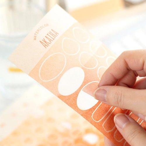 Twilight Decorative Stickers Watercolor Texture Series Index Bookmarks Message Notes N Times Stickers DIY Handbook Diary Album Stickers - CHL-STORE 