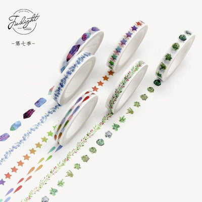 Twilight Season 7 Washi Tape Thin Paper Tape Decorative Paper Tape 8mm NP-HTEQM-002 - CHL-STORE 