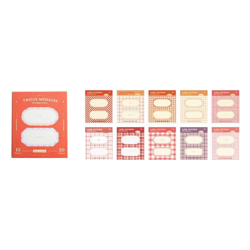 Twilight Twelve Message Series Material Sticker Pack NP-000127 - CHL-STORE 