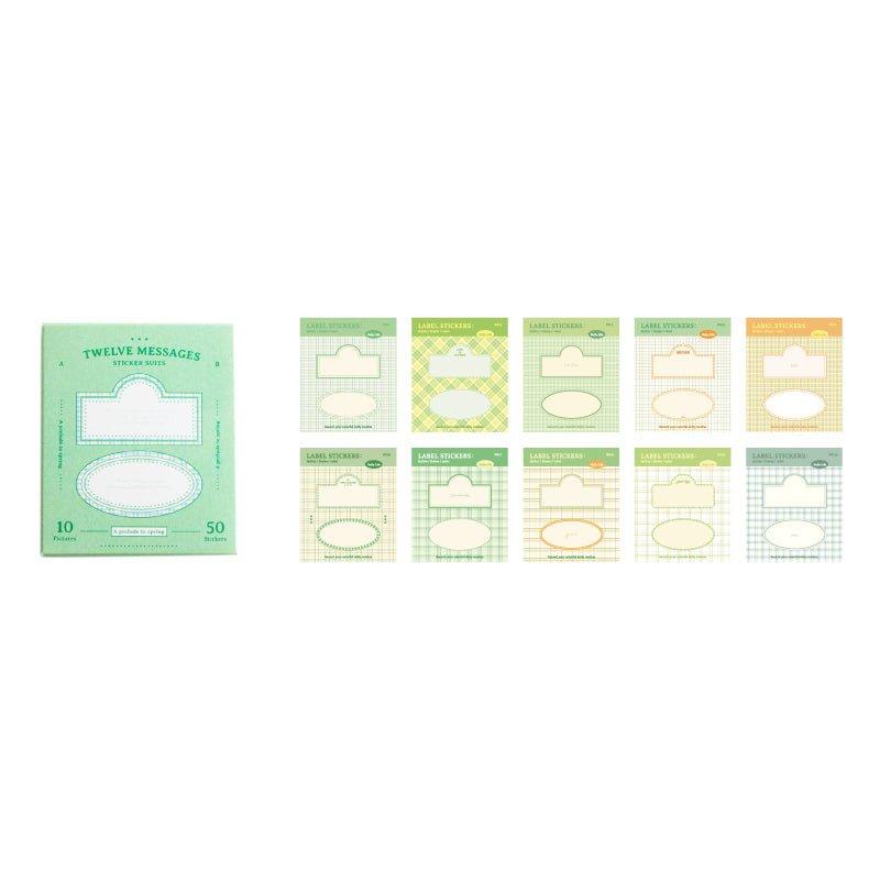 Twilight Twelve Message Series Material Sticker Pack NP-000127 - CHL-STORE 