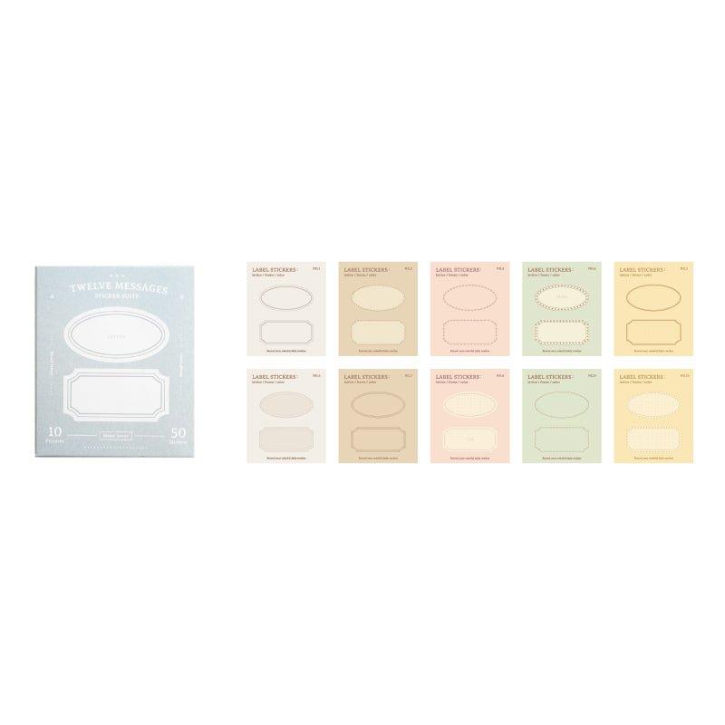 Twilight Twelve Message Series Material Sticker Pack NP-000127 - CHL-STORE 
