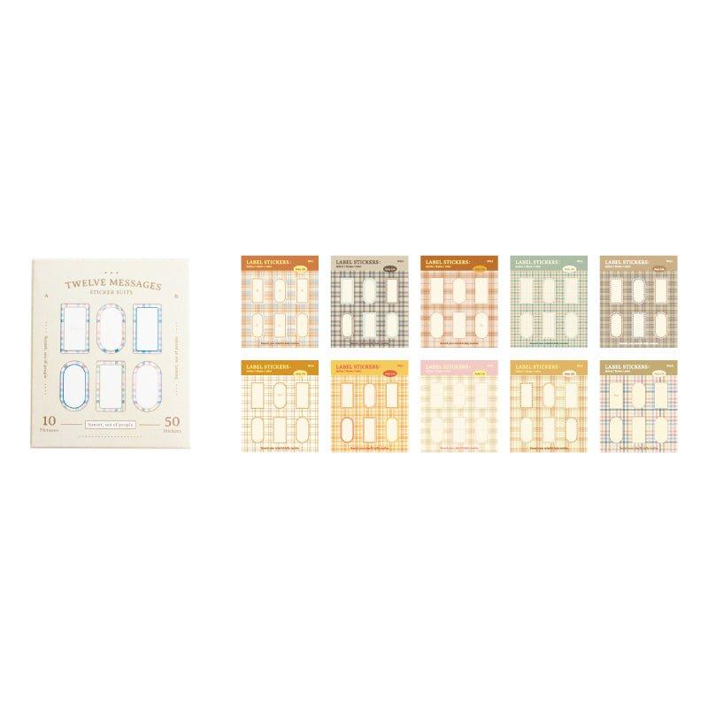 Twilight Twelve Message Series Material Sticker Pack NP-000127 - CHL-STORE 
