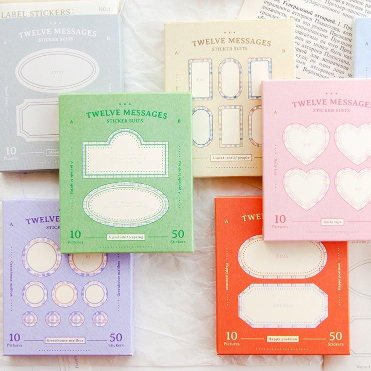 Twilight Twelve Message Series Material Sticker Pack NP-000127 - CHL-STORE 