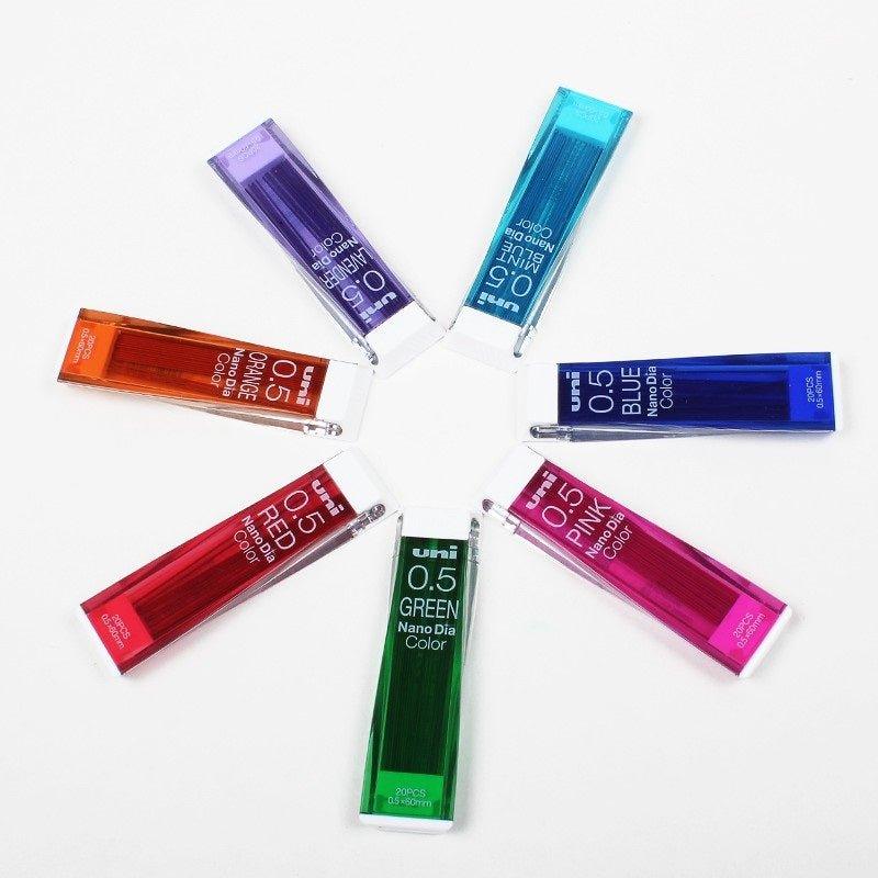 UNI 0.5mm uni0.5-202NDC pencil lead mechanical pencil lead 20pcs lavender purple colorful color - CHL-STORE 